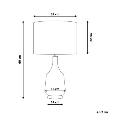 Lampe de table moderne en céramique rouge TRIVERSA