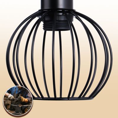Lampe de table nettlife vintage salon lampe de chevet e27 : lampe de table rétro 1 lumière au design métal noir  - sans ampoule
