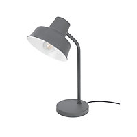 Lampe de table Orous E27 15W L.33xH.47,5xP.19,7cm gris foncé GoodHome