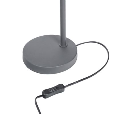 Lampe de table Orous E27 15W L.33xH.47,5xP.19,7cm gris foncé GoodHome