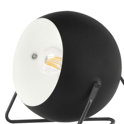 Lampe de table Roccheta E14 10W L.16.5xH.18xP.16cm noir GoodHome