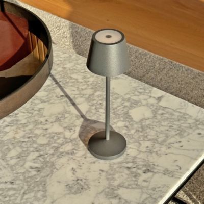 Lampe de table sans fil EMILY Gris anthracite Aluminium H25CM