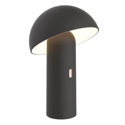 Lampe de table sans fil LED TOD BLACK Noir Métal H28CM