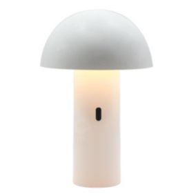 Lampe de table sans fil LED TOD WHITE Blanc Métal H28CM