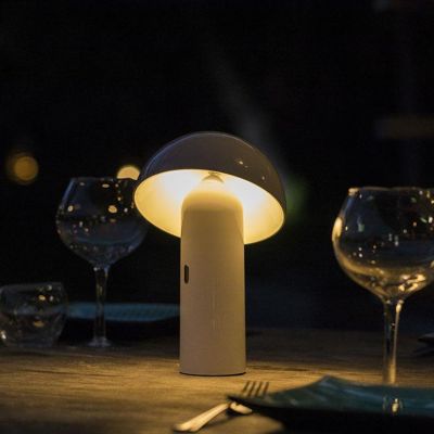 Lampe de table sans fil LED TOD WHITE Blanc Métal H28CM