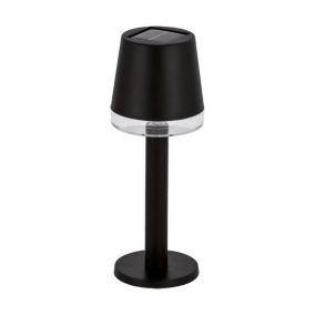 Lampe de Table Solaire Extérieure Noire Sans Fil - Blanc Chaud 2300K - 3500K - SILAMP