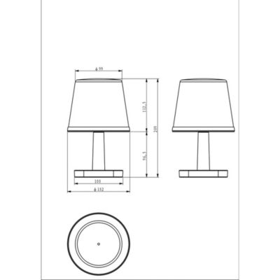 Lampe de table solaire imitation bois- Hauteur 21cm- 25 lumens- Eclairage extérieur jardin