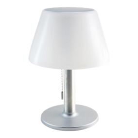 Lampe de table solaire LENNY Argent Aluminium H28cm