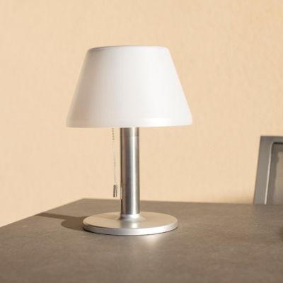 Lampe de table solaire LENNY Argent Aluminium H28cm