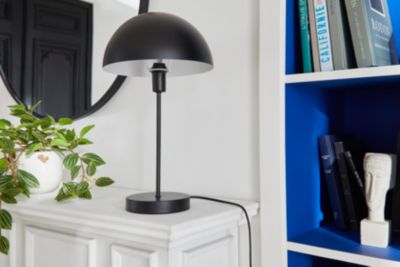 Lampe de table Songor E14 28W ⌀24xH.42cm noir GoodHome