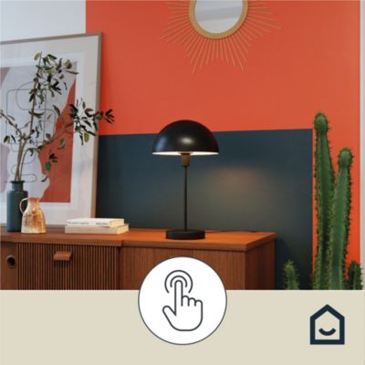 Lampe de table Songor E14 28W ⌀24xH.42cm noir GoodHome