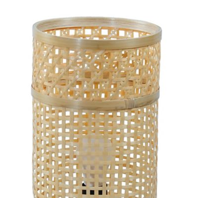 Lampe de table Theemim GoodHome E27 coloris naturel