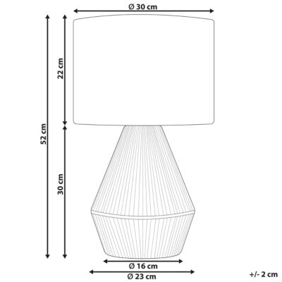 Lampe de table tissée naturelle MALEWA