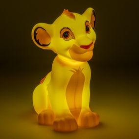 Lampe décorative 3D light " Roi lion Simba " jaune sans fil l.11 x H.17,5 cm Paladone