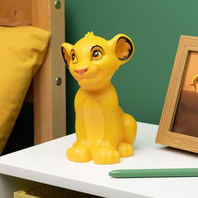Lampe décorative 3D light " Roi lion Simba " jaune sans fil l.11 x H.17,5 cm Paladone