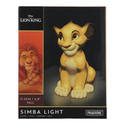 Lampe décorative 3D light " Roi lion Simba " jaune sans fil l.11 x H.17,5 cm Paladone
