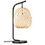 Lampe décorative Hisoka E27 40W IP20 50 x 27 cm naturel