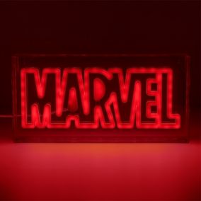 Lampe décorative USB led néon light " Marvel " rouge l.30 x H.15 cm Paladone