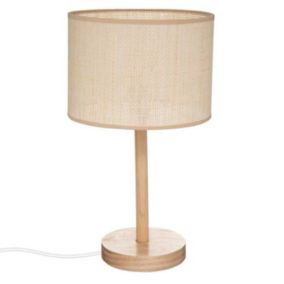 Lampe droit "Della" - pin - H42 cm - Beige - Atmosphera createur d'interieur