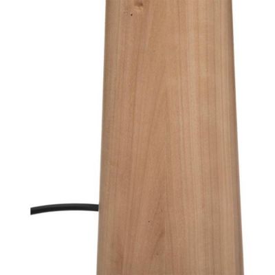 Lampe en bois et métal - Atmosphera - Joe - Naturel - Beige - D. 28 x H. 46 cm