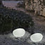 Lampe extérieure galet Petra E27 25W IP65 blanc neutre Newgarden H.30cm