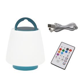 Lampe extérieure LED intégrée Arrondie Connexion Bluetooth 4W IP44 16.5x16.8cm Blanc