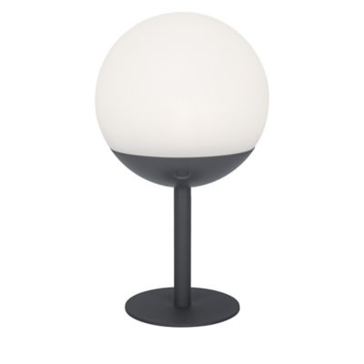 Lampe extérieure LED intégréeBoule 200lm 3W IP54 28x16cm Gris Castorama