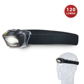 Lampe frontale 3W LED COB à piles