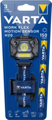 Lampe frontale indestructible Varta FM sens 150 lumens