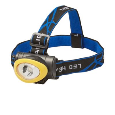 Image principale de Lampe frontale LED 80 lumens Diall autonomie 6h fonctionne avec 3 piles AAA (LR03)
