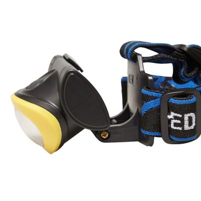 Lampe frontale LED 80 lumens Diall autonomie 6h fonctionne avec 3 piles AAA (LR03)
