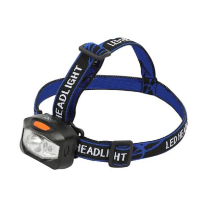 Lampe frontale LED 95 lumens Diall autonomie 10h fonctionne avec 3 piles AAA (LR03)