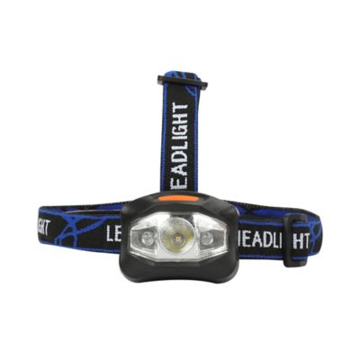 Lampe frontale LED 95 lumens Diall autonomie 10h fonctionne avec 3 piles AAA (LR03)
