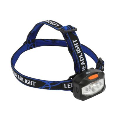 Lampe frontale LED 95 lumens Diall autonomie 10h fonctionne avec 3 piles AAA (LR03)