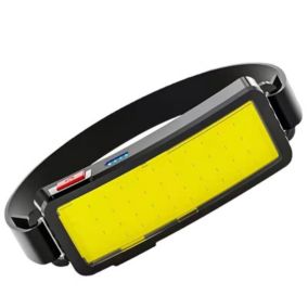Lampe Frontale LED COB, Torche Frontale USB Rechargeable Puissante, étanche Phare 2000 lumens 2 pièces, Lampe de travail pour cas