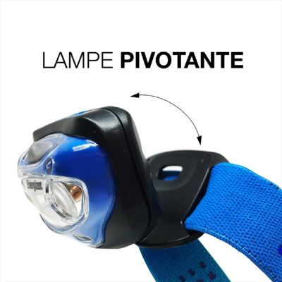 Lampe frontale LED Energizer 200 lumens 1FENVISION80 autonomie 7h fonctionne avec 3 piles AAA (LR03)