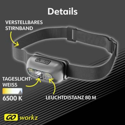 Lampe frontale LED MÜLLER-LICHT 27700073 - 90 lm, rechargeable, bandeau ajustable