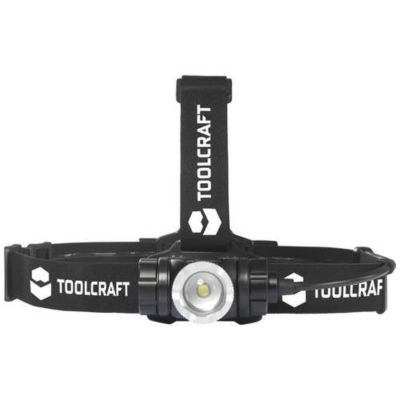 Lampe frontale LED TOOLCRAFT 1000 lm rechargeable USB-C, IP67, 1x18650