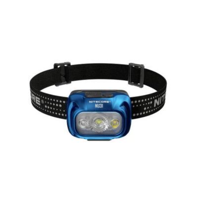 Lampe frontale NiteCore NU31 bleu rechargeable 550 lm, batterie 1800 mAh, 147 h