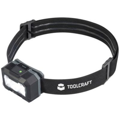 Lampe frontale TOOLCRAFT TO-9664731 rechargeable Li-ion 400 lm jusqu'à 30 h, étanche IP54