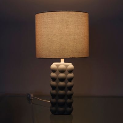 Lampe - Home Deco Factory - Céramique - Taupe