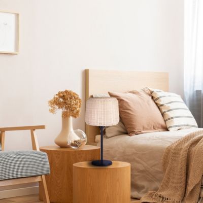 Lampe intérieur ISIDORA Beige Rotin H44CM