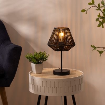 Lampe Art Déco - Pied métal ,Tulipe verre 1930