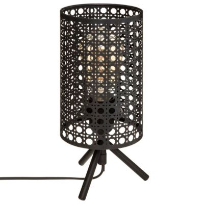 Lampe Katel noire H28 cm - Atmosphera