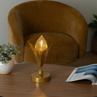 Atmosphera - Lampe à Poser Pied Boule En Céramique H 28.5 Cm