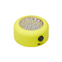 Lampe LED magnétique ronde jaune Diall 75 lumens