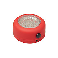 Lampe LED magnétique ronde rouge Diall 68 lumens