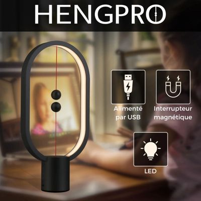 Lampe LED rechargeable à poser HENGPRO