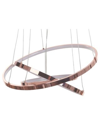 Lampe LED suspendue ATREK Métal Rose doré