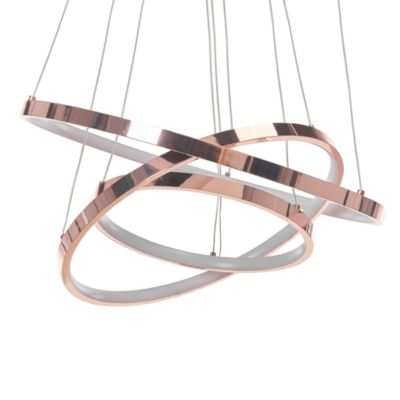 Lampe LED suspendue ATREK Métal Rose doré